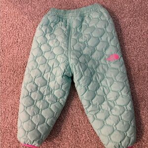 The North Face Light Green/Blue Snow Pants